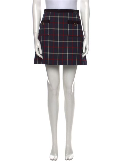 miu miu plaid mini skirt|mini miu skirts.